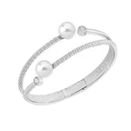 Pulsera rígida Perlas Plata Planet