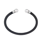 Brazalete Perlas Cuero Mallorca