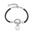 Pulsera Perlas Cuero Sicilia