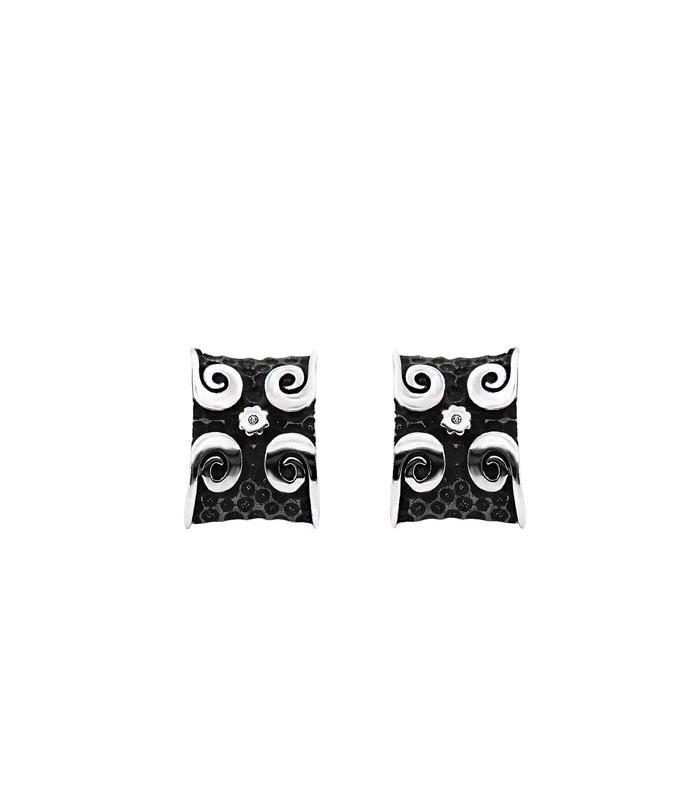 Pendientes X plata