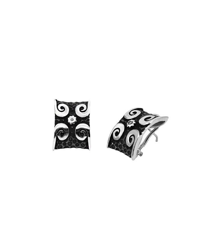 Pendientes X plata