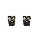 Pendientes X oro y diamantes 2