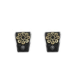 Pendientes X oro y diamantes 2