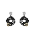Pendientes X oro y diamantes 3