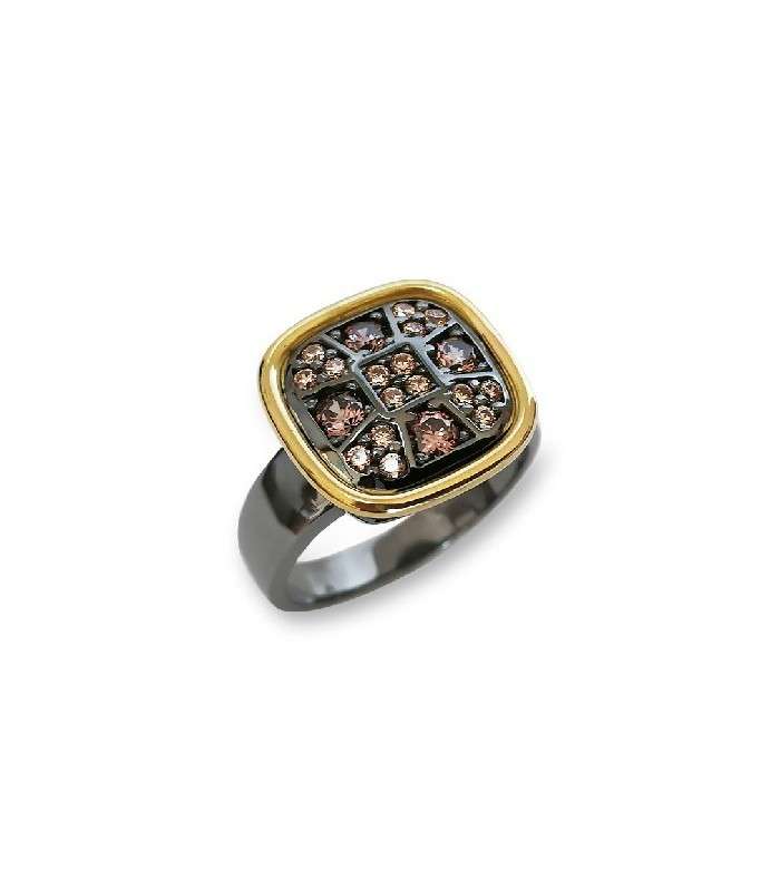 Anillo Choco Cool. Rectangular