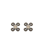 Pendientes Bohemme Color. Circonitas marrones.