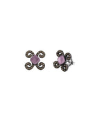 Pendientes Bohemme Color. Circonitas marrones.
