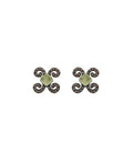 Pendientes Bohemme Color. Circonitas marrones.
