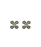 Pendientes Bohemme Color. Circonitas marrones.