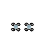 Pendientes Bohemme Color. Circonitas negras