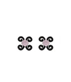 Pendientes Bohemme Color. Circonitas negras