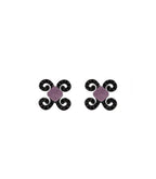 Pendientes Bohemme Color. Circonitas negras