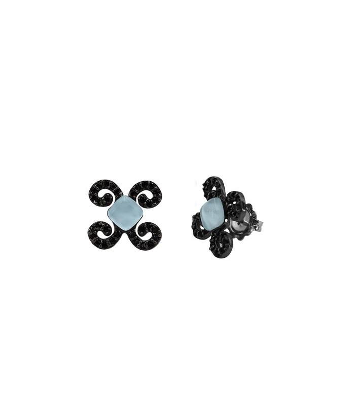Pendientes Bohemme Color. Circonitas negras