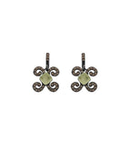 Pendientes Bohemme Color. Circonitas marrones 2