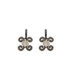 Pendientes Bohemme Color. Circonitas marrones 2