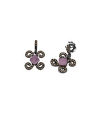 Pendientes Bohemme Color. Circonitas marrones 2