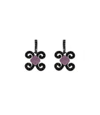 Pendientes Bohemme Color. Circonitas negras 2