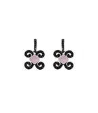 Pendientes Bohemme Color. Circonitas negras 2