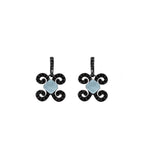 Pendientes Bohemme Color. Circonitas negras 2