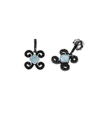Pendientes Bohemme Color. Circonitas negras 2