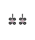 Pendientes Bohemme Color. Circonitas negras 2