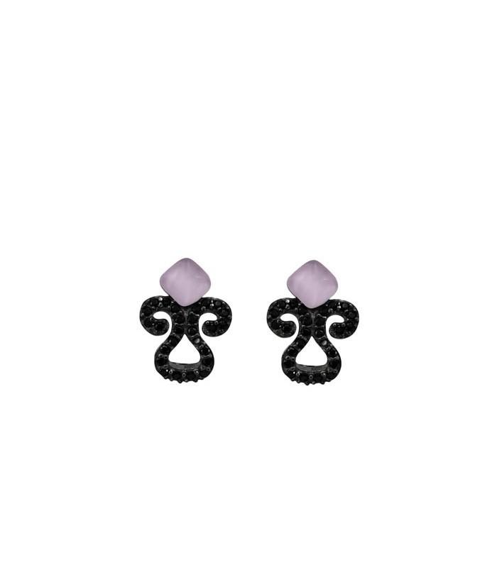 Pendientes Bohemme Color. Circonitas negras 3