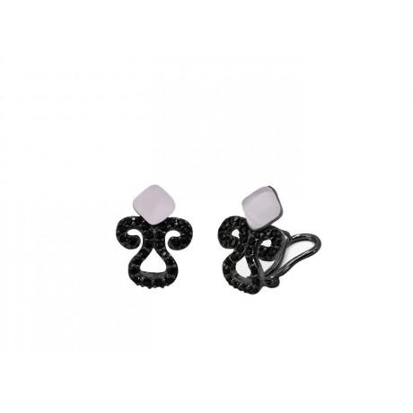 Pendientes Bohemme Color. Circonitas negras 3