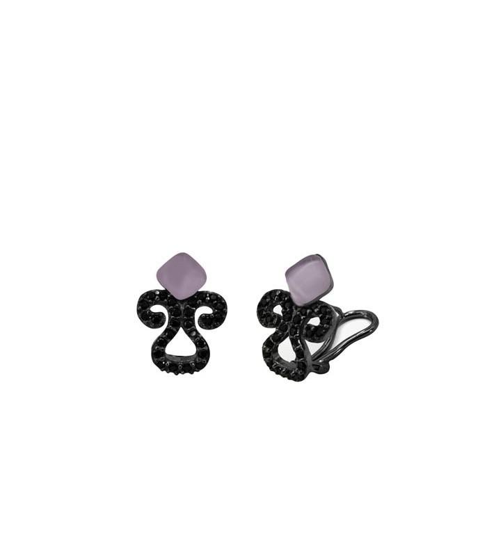 Pendientes Bohemme Color. Circonitas negras 3