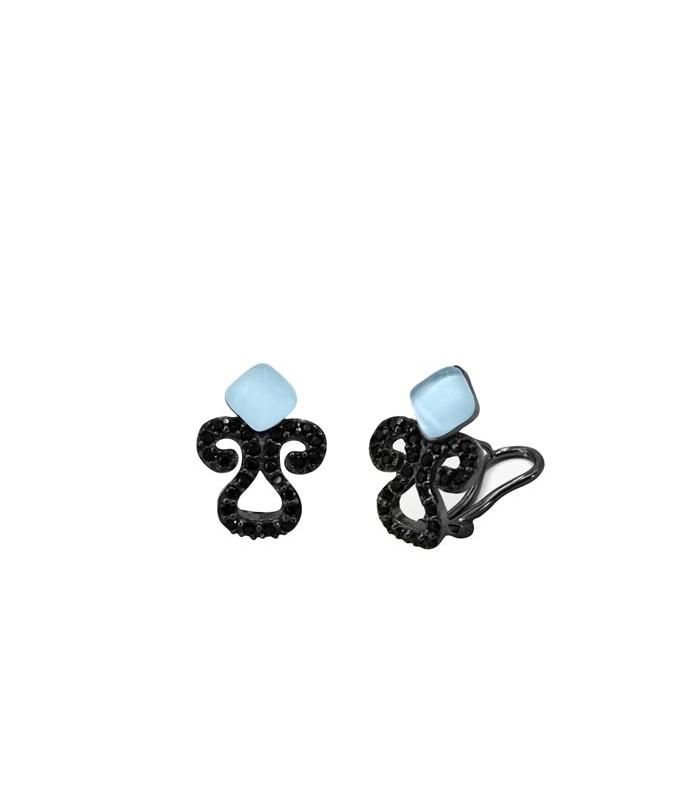 Pendientes Bohemme Color. Circonitas negras 3