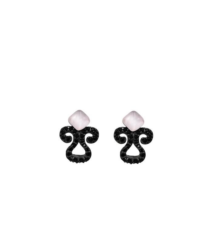 Pendientes Bohemme Color. Circonitas negras 3
