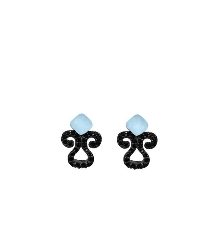 Pendientes Bohemme Color. Circonitas negras 3