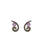 Pendientes Bohemme Color. Circonitas marrones 4