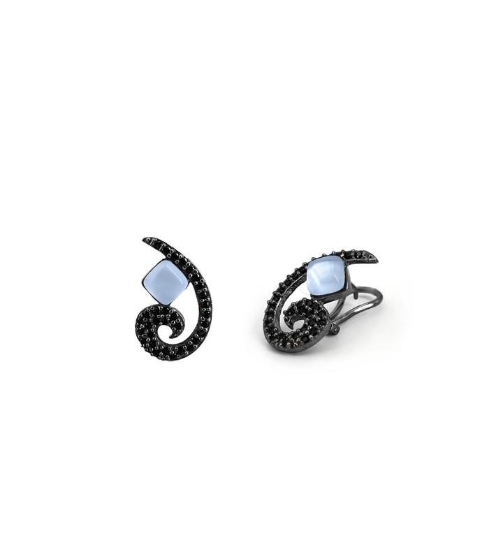 Pendientes Bohemme Color. Circonitas negras 4