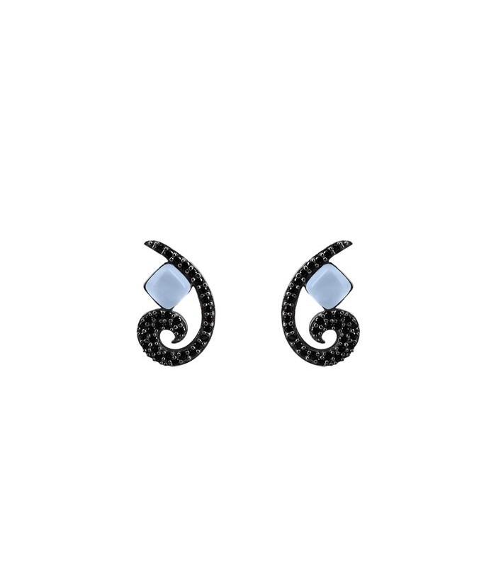 Pendientes Bohemme Color. Circonitas negras 4