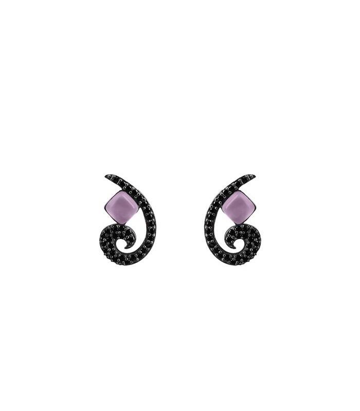 Pendientes Bohemme Color. Circonitas negras 4