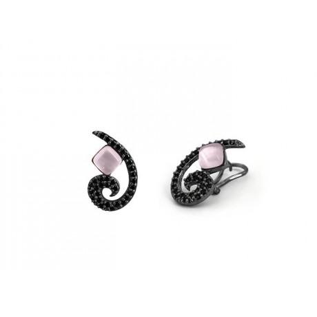 Pendientes Bohemme Color. Circonitas negras 4