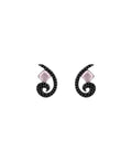 Pendientes Bohemme Color. Circonitas negras 4