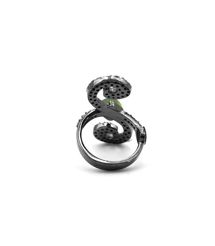 Anillo Bohemme Color . Circonitas marrones