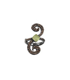 Anillo Bohemme Color . Circonitas marrones