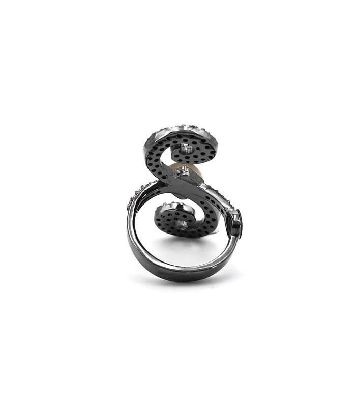 Anillo Bohemme Color . Circonitas marrones