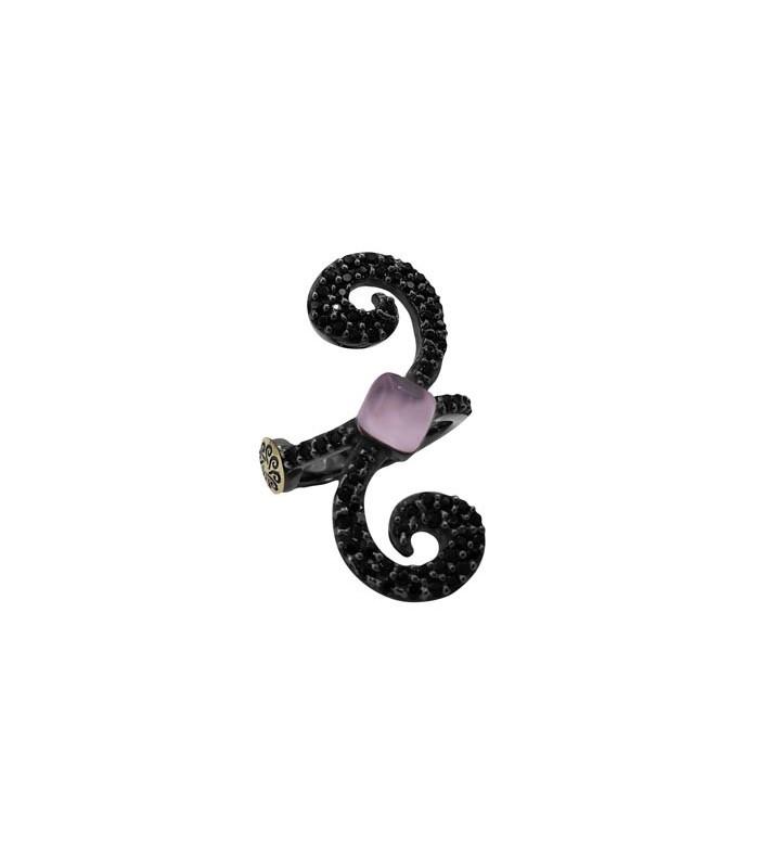 Anillo Bohemme Color . Circonitas negras