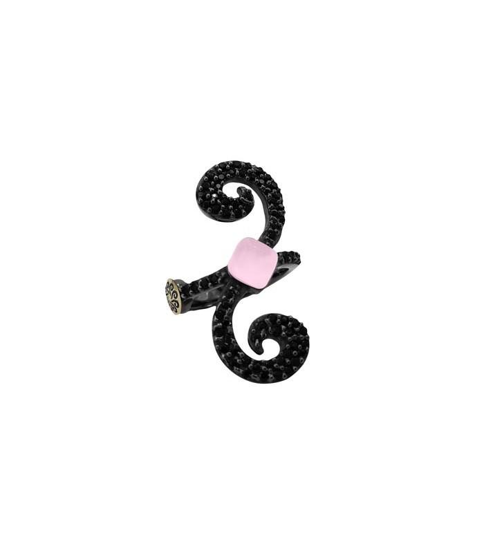 Anillo Bohemme Color . Circonitas negras