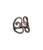 Anillo Bohemme Color. Circonitas marrones Mariposa