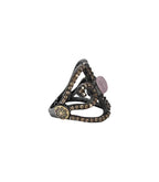Anillo Bohemme Color. Circonitas marrones Mariposa