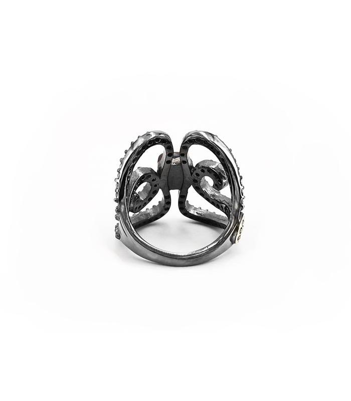Anillo Bohemme Color. Circonitas marrones Mariposa