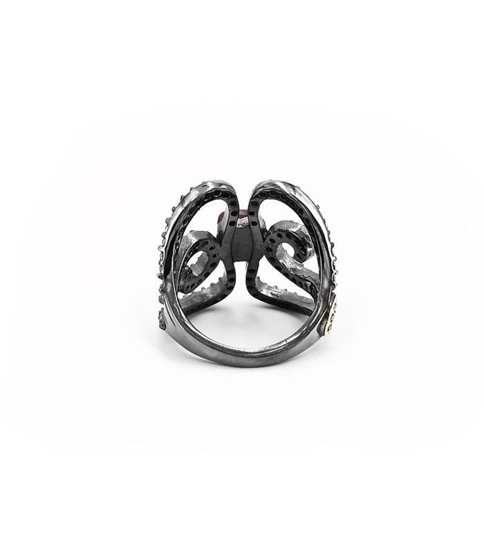Anillo Bohemme Color. Circonitas marrones Mariposa