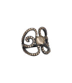 Anillo Bohemme Color. Circonitas marrones Mariposa