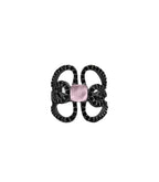 Anillo Bohemme Color . Circonitas negras Mariposa