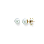 Pendientes Lyra Perla Blanca Oro