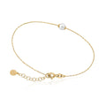 Pulsera Perlas Plata Cíes Dorada